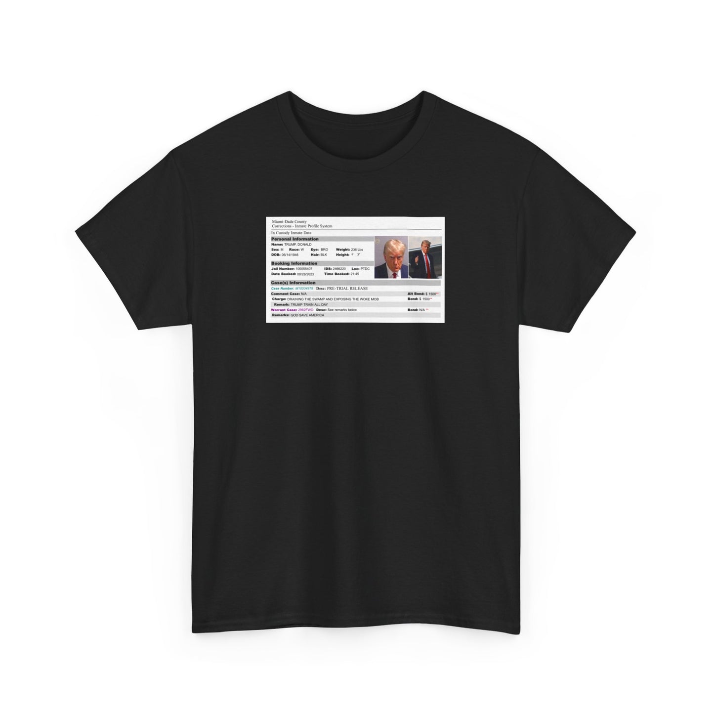 Men's "Trump Arrest Details" T-Shirt