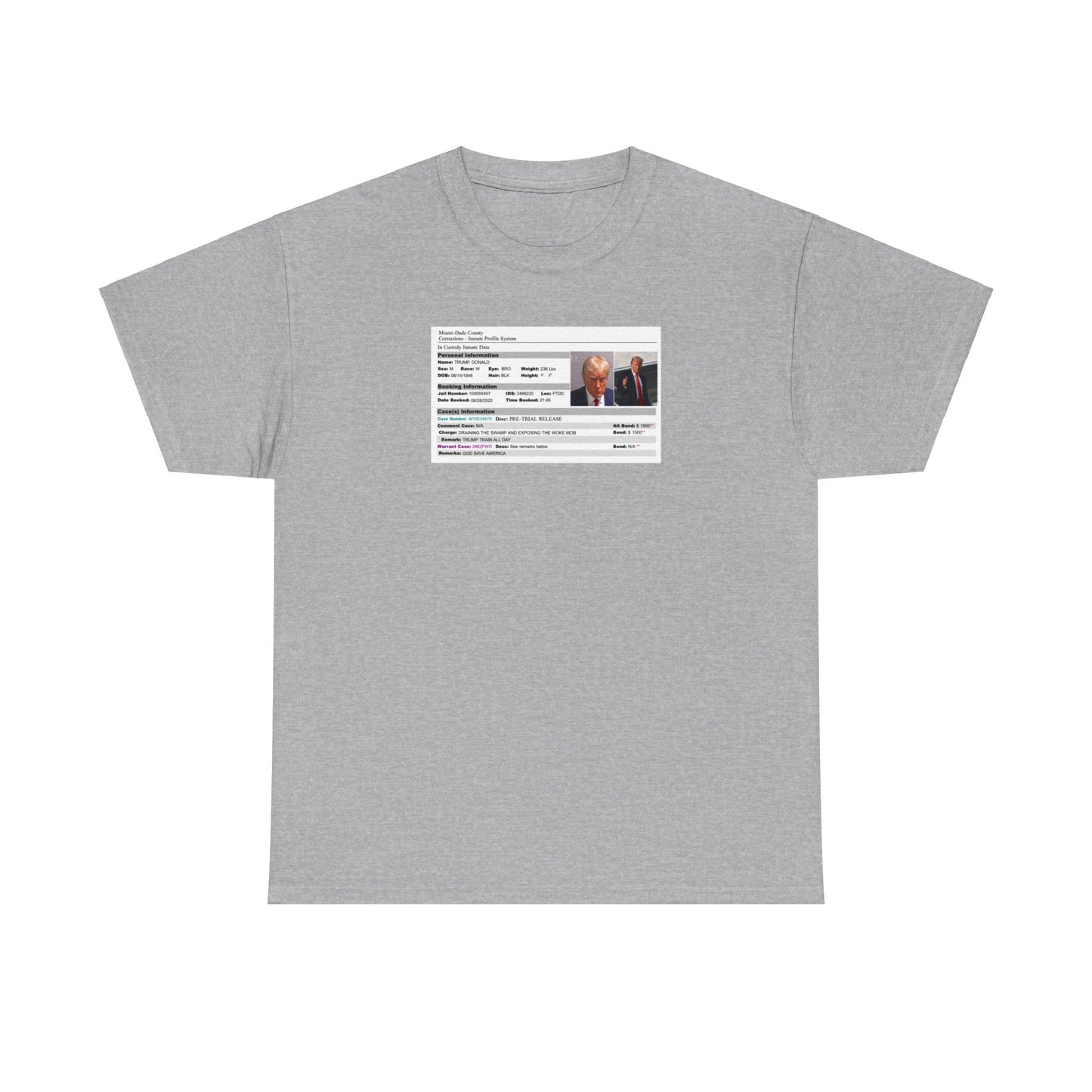 Men's "Trump Arrest Details" T-Shirt