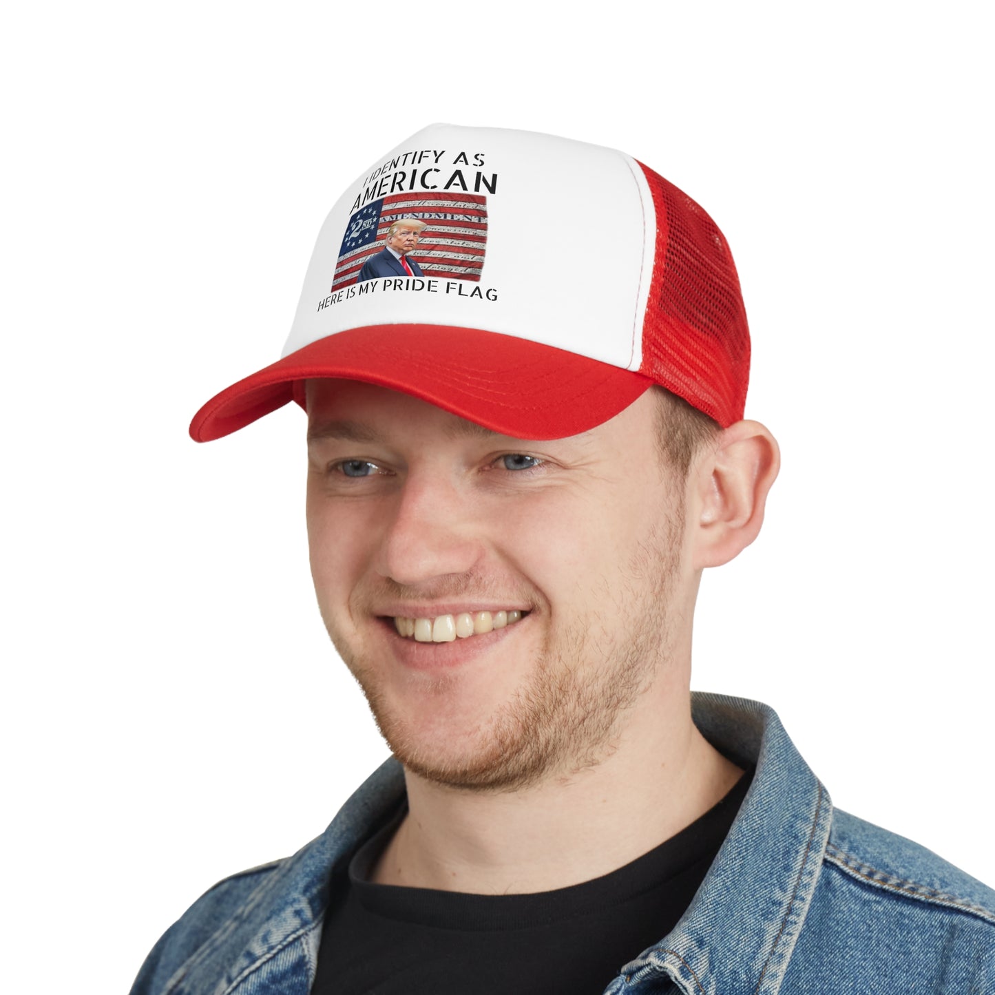 "I Identify as American" Mesh Cap