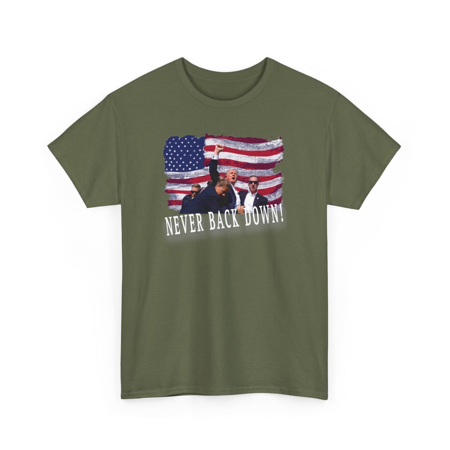 Men's "Never Back Down" T-Shirt