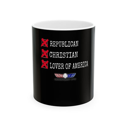 American Pride Ceramic Mug, (11oz, 15oz)