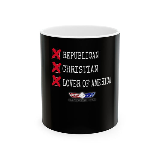 American Pride Ceramic Mug, (11oz, 15oz)