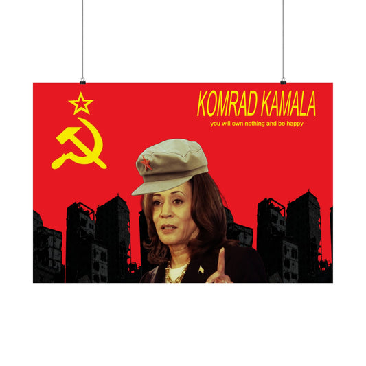 "Komrad Kamala" Horizontal Posters