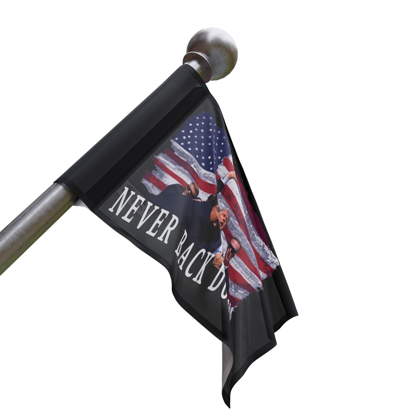 Trump "Never Back Down" Flag