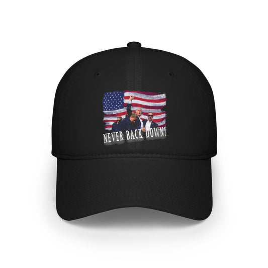 "Never Back Down" Baseball Cap